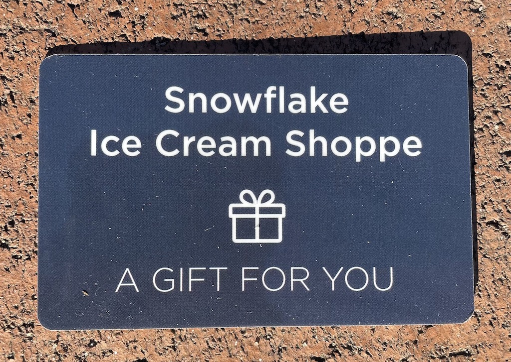 Snowflake Ice Cream Shoppe Gift Cards