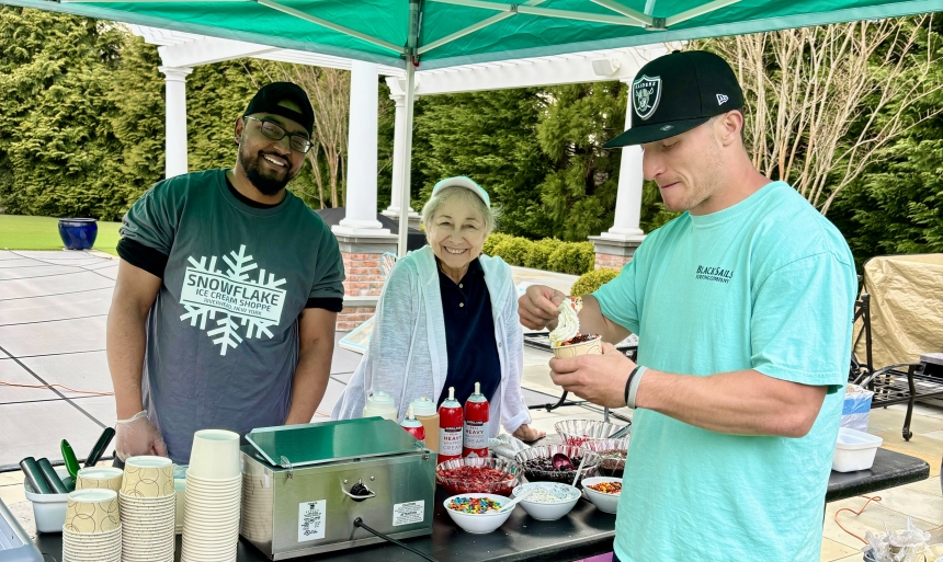 Catering - Dylan Laube.  Congratulations on making it to the NFL!